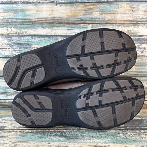 ABEO Smart System Loafer Shoe Womens Size 7.5 Brown Leather Round Toe Adjustable - Picture 7 of 13